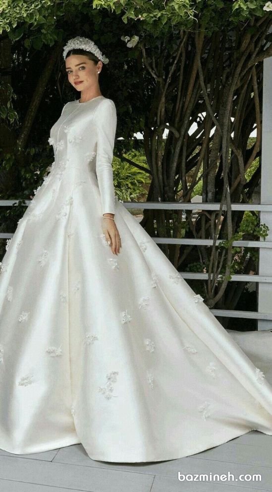مدل لباس عروس ساتن