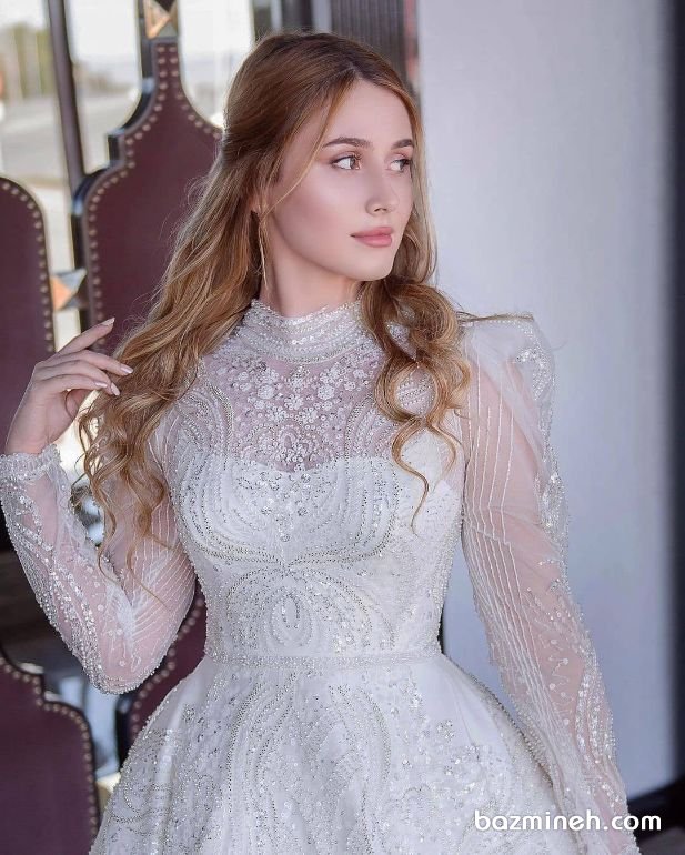 مدل لباس عروس توری