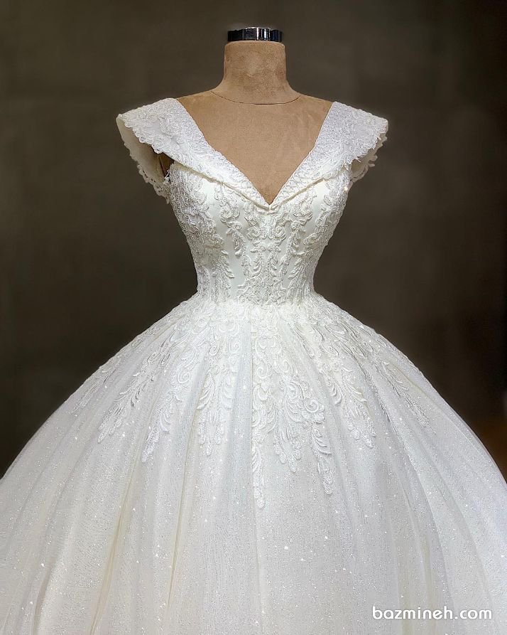 مدل لباس عروس پفی
