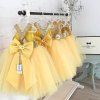 لباس شاد طلایی و زرد برای تولد دختر بچه ها