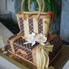ایده جالب کیک تولد به شکل کیف و چمدان برند ال وی