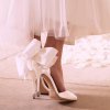 کفش پاشنه بلند پاپیون دار مناسب برای جشن عروسی