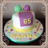 کیک فوندانت جشن تولد شصت و پنج سالگی مامانای مهربون