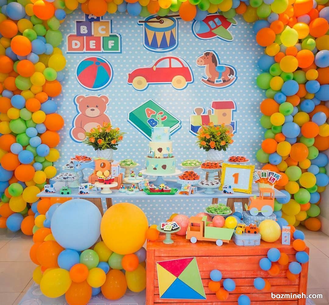 دکوراسیون شاد و رنگی جشن تولد کودک