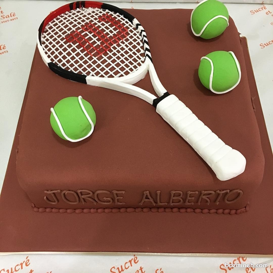 کیک جشن تولد مخصوص تنیس بازان