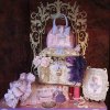 کیک جالب جشن تولد دخترونه با طرح کیف و صندوقچه