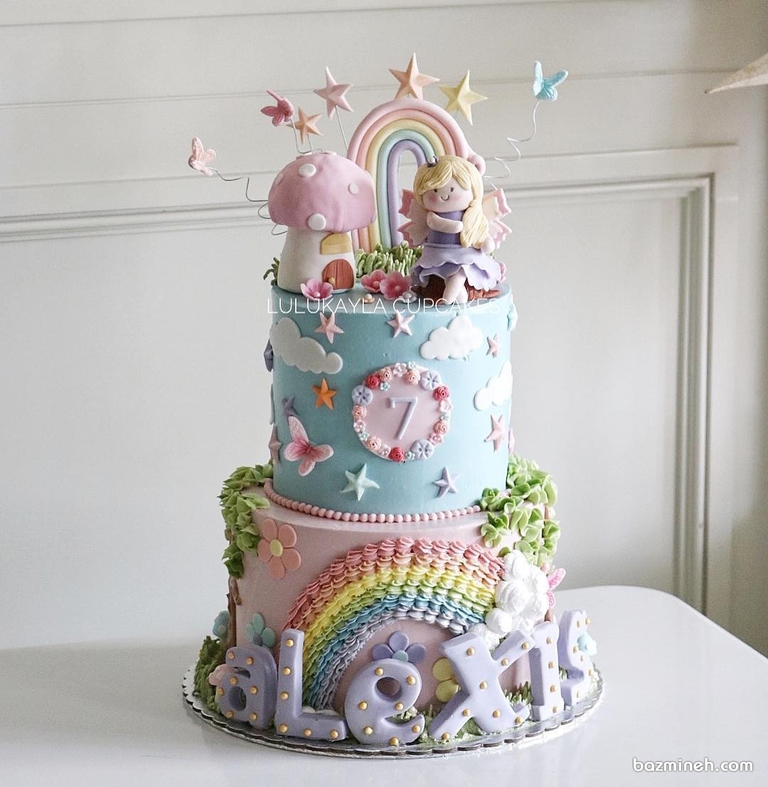 کیک عروسکی جشن تولد دخترانه