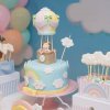 کیک جشن تولد کودک با تم بالن