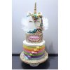 کیک شیک و مد روز جشن تولد دخترانه با تم اسب تک شاخ (Unicorn)