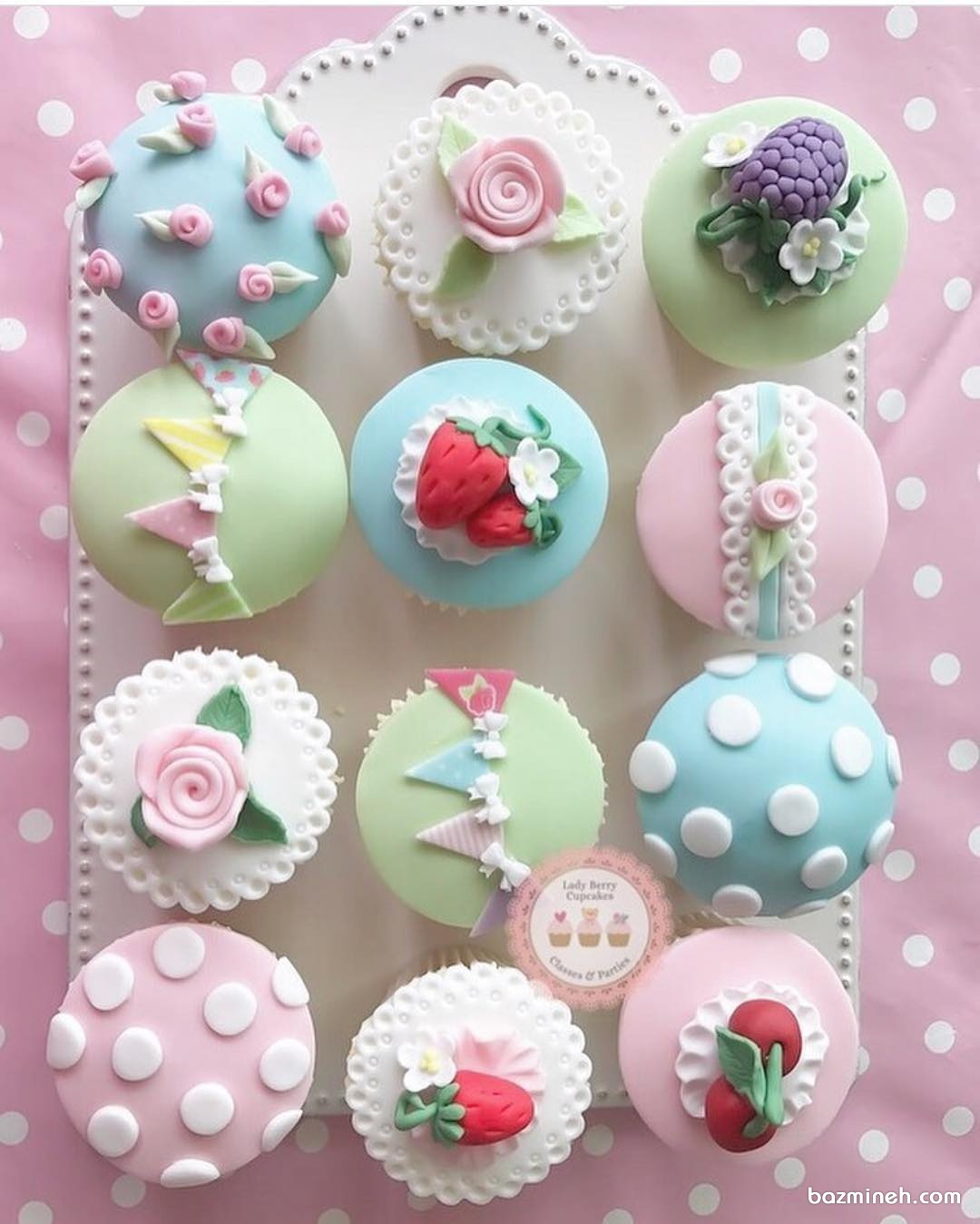 کاپ کیک های دخترونه مناسب برای جشن تولد خانم کوچولوها