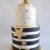 کیک جشن تولد یکسالگی کودک با تم ستاره