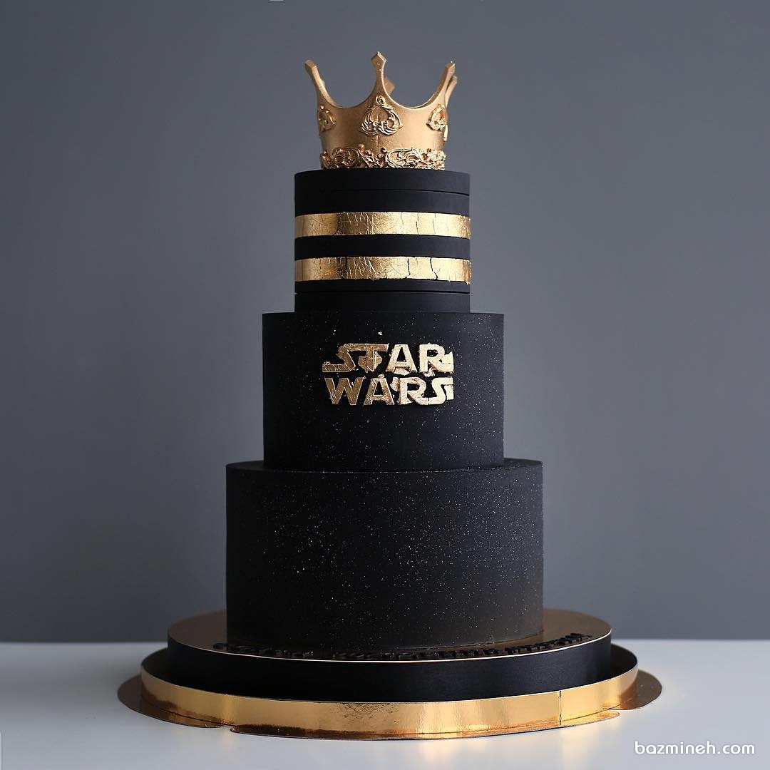 کیک خاص جشن تولد پسرانه با تم جنگ ستارگان (Star Wars)