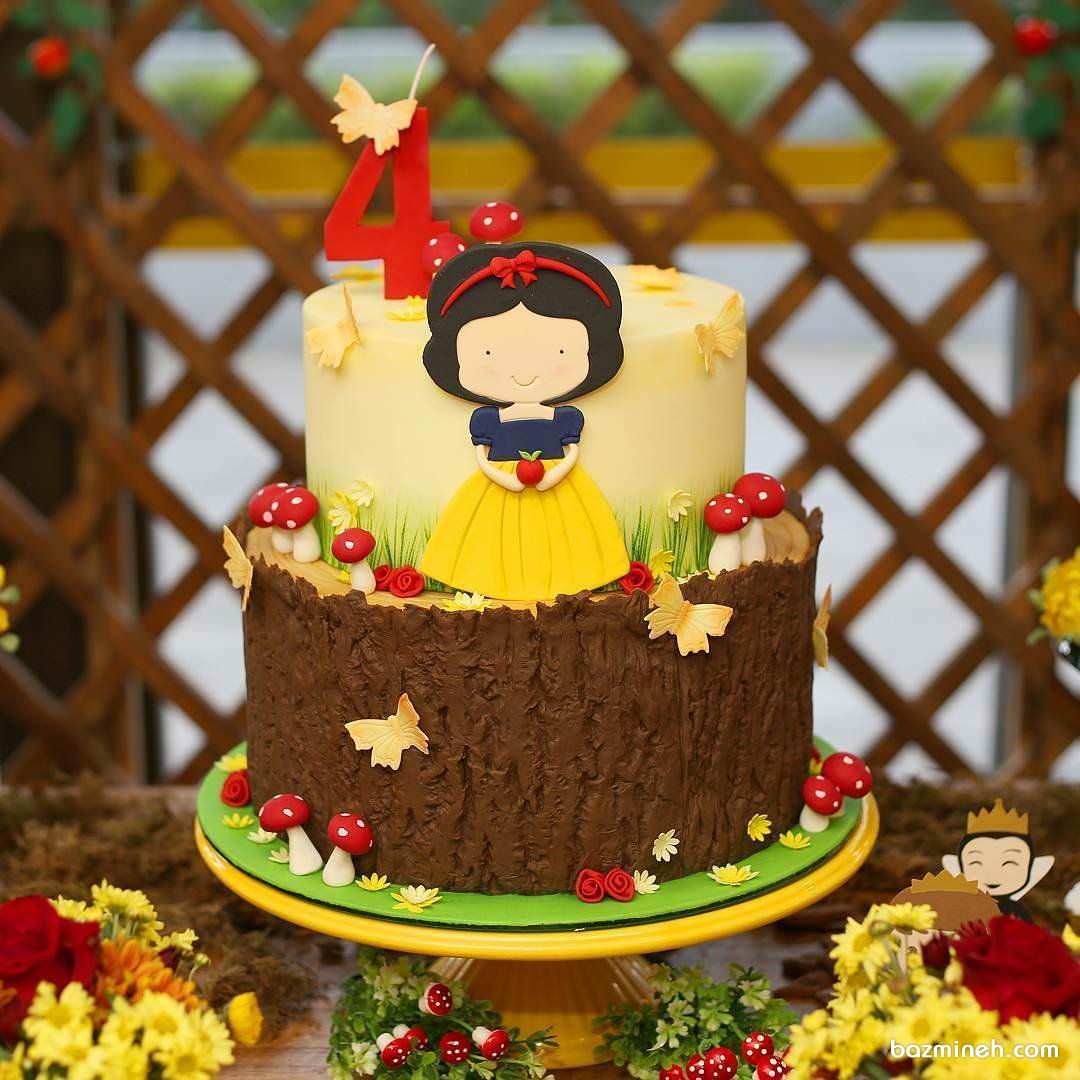 کیک فوندانت عروسکی جشن تولد دخترانه