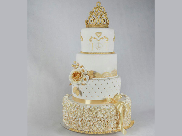 کیک مخصوص عروسی،طراحی و ساخت توسط وانیلا