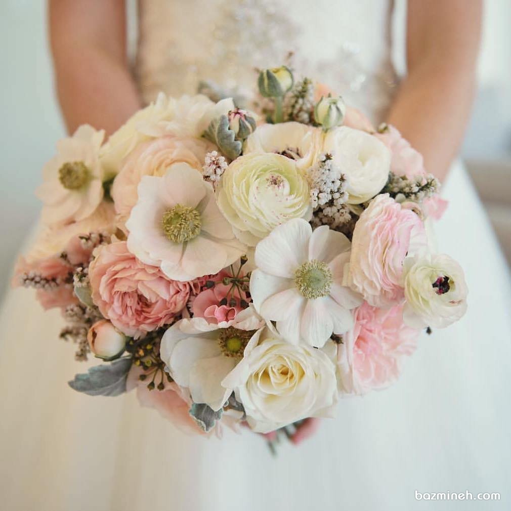 دسته گل زیبا و بهاری مناسب عروس خانم های جوان با استایل بوهو