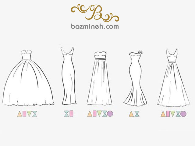 انتخاب مدل لباس عروس بر اساس فرم اندام