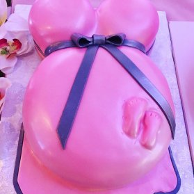 کیک جالب و بامزه جشن بیبی شاور دخترانه 