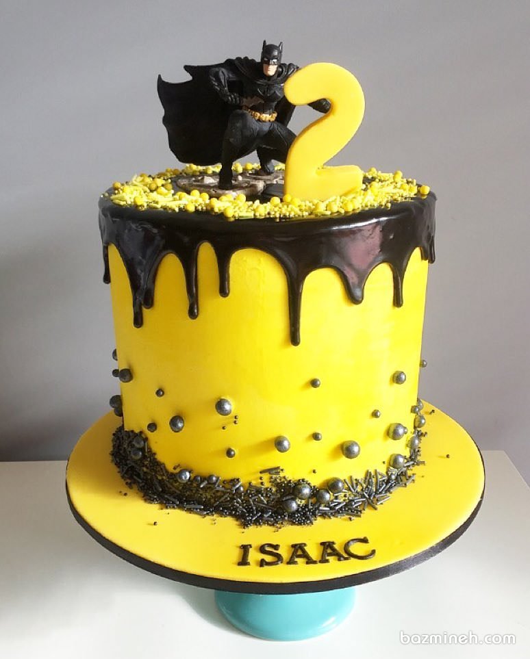 کیک زیبای جشن تولد پسرونه با تم بتمن (Batman)