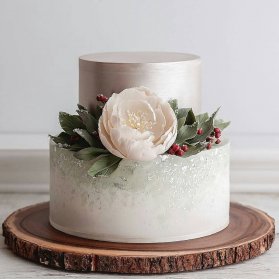 کیک ساده و شیک جشن تولد یا سالگرد ازدواج
