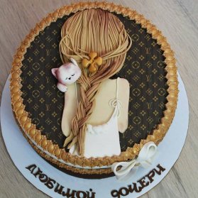 کیک جشن تولد دخترونه با تم برند ال وی