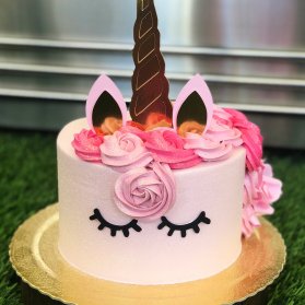 مینی کیک رویایی جشن تولد دخترونه با تم اسب تک شاخ (Unicorn)