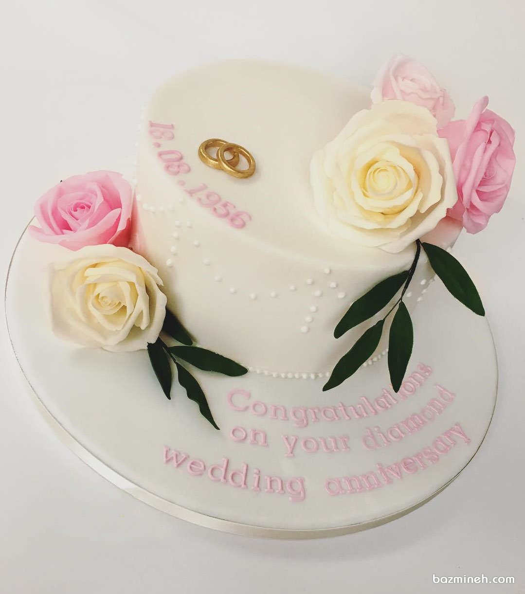 مینی کیک فانتزی جشن سالگرد ازدواج 