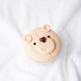 کاپ کیک عروسکی جشن تولد کودک با تم خرس تدی