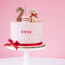 مینی کیک عروسکی جشن تولد دو سالگی کودک 