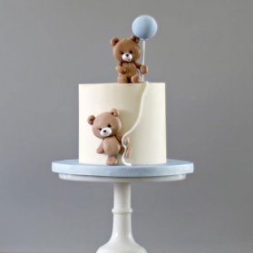 مینی کیک عروسکی جشن تولد کودک با تم خرس تدی