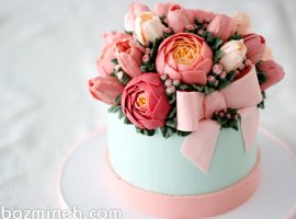 کیک تولد را چگونه با گل تزئین کنیم؟