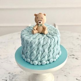 مینی کیک فانتزی جشن تولد کودک با تم خرس تدی