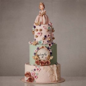 کیک چند طبقه رویایی جشن تولد دخترونه 