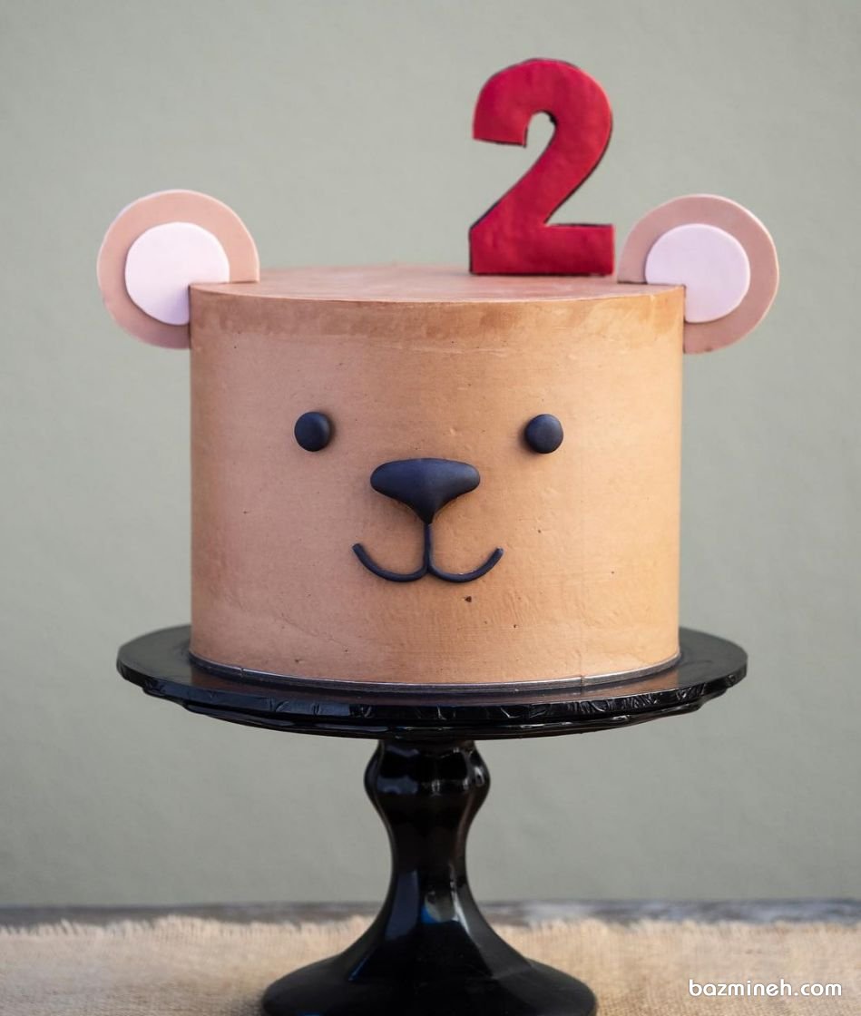 کیک فانتزی جشن تولد کودک با تم خرس تدی