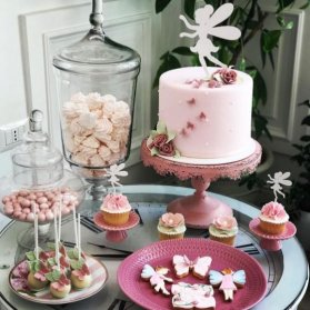کیک، کاپ کیک، پاپ کیک و کوکی جشن تولد دخترونه با تم تینکربل (Tinker Bell)