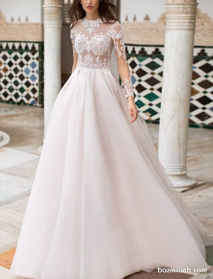 لباس عروس شیک و ساده مدلی زیبا برای مراسم فرمالیته یا جشن نامزدی
