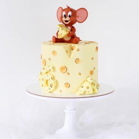 مینی کیک بامزه جشن تولد کودک با تم تام و جری 