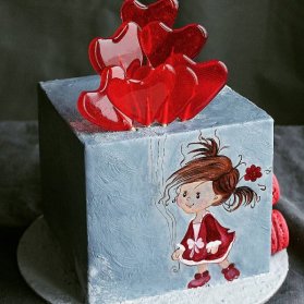 کیک مکعبی جشن تولد دخترونه با تزیین آبنبات‌های چوبی و ماکارون
نقاشی رو کیک یکی از هنرهای قنادی و دکوراسیون کیک است که بسیار زیباست و میتواند ایده جذابی برای کیک های تولد و کیک های نامزدی و عروسی باشد. برای تولدهای دخترانه این ایده را از دست ندهید.