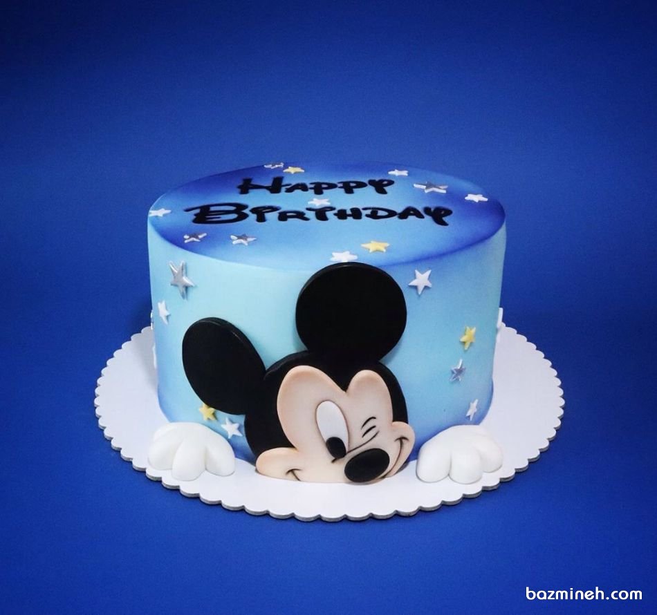 کیک زیبای جشن تولد کودک با تم میکی موس (Mickey Mouse)