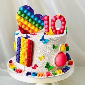 کیک تولد به شکل پاپ ایت!
این روزها فیجتهایی مثل پاپیت میان کودکان طرفدار زیاد دارد. این کیک یک ایده عالی برای عاشقان پاپ ایت است.