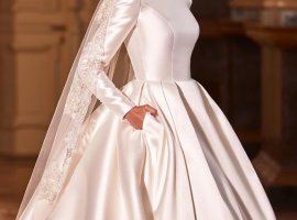 صفر تا صد انتخاب لباس عروس ساتن برای عقد و عروسی (به همراه 20 مدل جدید)